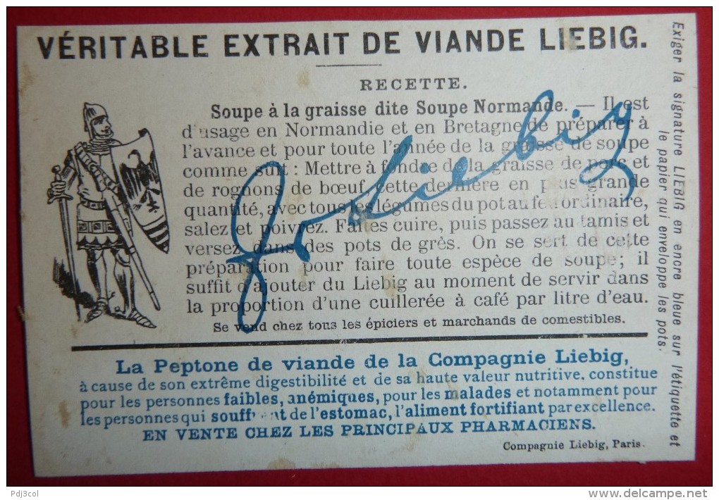 2 Chromos Liebig - 2me Croisade - Louis VII Combattant Seul Les Sarrazins - Emmargée Haut Et Côtés - Une Sans Légende - Liebig