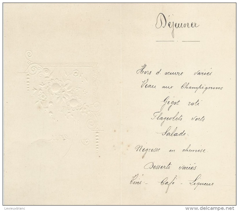 4     Menus  /Déjeuner-Diner /Lefebvre  / Ferdinand /1932      MENU168 - Menus