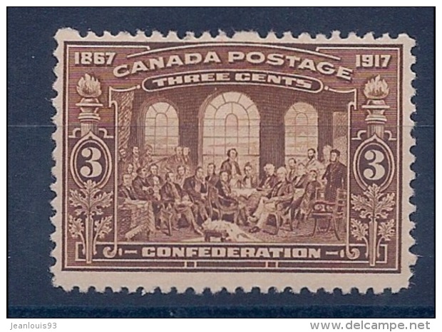 CANADA - 107  CONFEDERATION 3C BRUN NEUF MH COTE 35 EUR - Unused Stamps