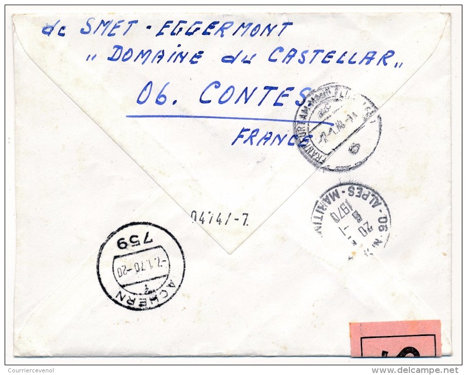 MONACO => Enveloppe Affranchissement Composé -1970 - Lettres & Documents