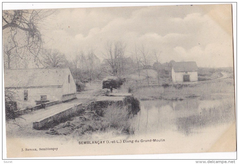 SEMBLANCAY   - L'étang Du Grand Moulin. - Semblançay