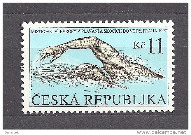 Czech Republic  Tschechische Republik 1997 MNH **Mi  152 Sc 3018 Europameisterschaft Im Schwimmen Und Wasserspringen. - Unused Stamps