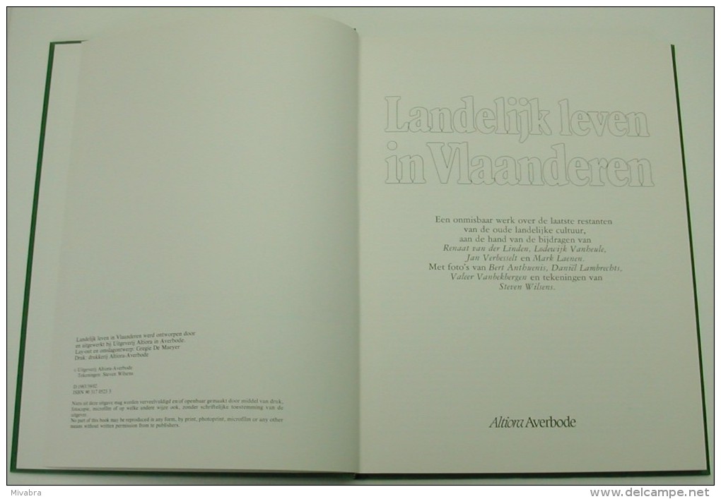 LANDELIJK LEVEN IN VLAANDEREN / Uitgevereij ALTIORA AVERBODE ISBN 90-317-0523-3 - Histoire