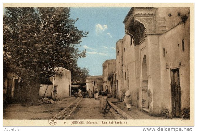 MAROC  -  MEKNES  -  RUE BAB BERDAINE - Meknès