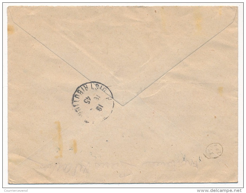 MONACO => Enveloppe R Affranchissement Composé 1945 - Lettres & Documents