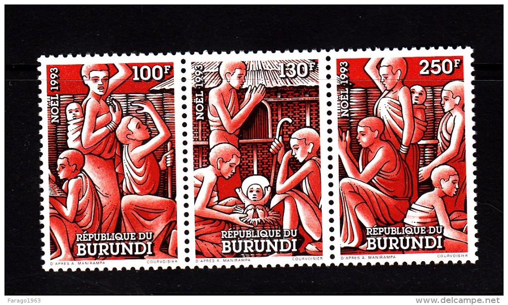 1993 Burundi  Christmas MNH - Unused Stamps