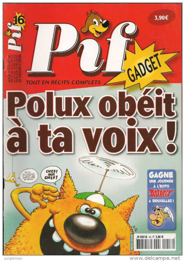 Pif Gadget N° 16 De Oct 2005 - Avec Lobo Tommy, Marshall Monk, Loup Noir, Placid & Muzo, Lily La Rouge. Revue En TBE - Pif & Hercule