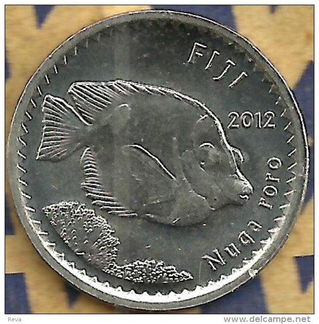 FIJI 5 CENTS ARTEFACT FRONT QEII HEAD BACK 2009 2ND LAST YEAR TYPE VF KM? READ DESCRIPTION CAREFULLY !!! - Figi