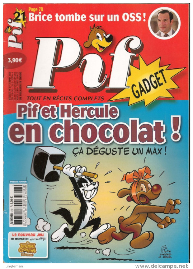 Pif Gadget N° 21 De Mars 2006 - Avec Lobo Tommy, Kid Franky, Gâbs, Bâtiment C, Dicentim, François Laurizon. Revue En TBE - Pif & Hercule