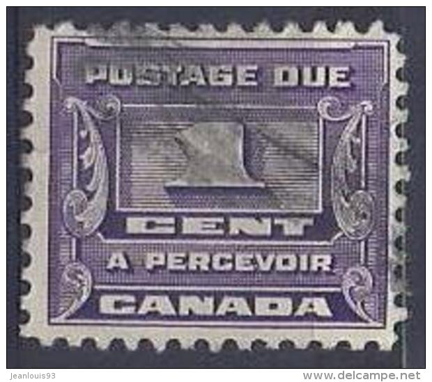 CANADA - TAXE PORT DU  10A  1C VIOLET OBL - Postage Due