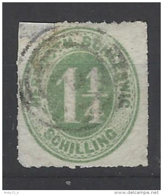 Schleswig - 1864 - Usato/used - Cifra - Mi N. 4 - Schleswig-Holstein