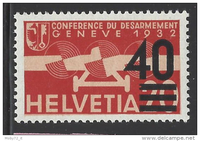 Svizzera - 1937 - Nuovo/new MNH - Posta Aerea - Mi N. 310 - Gebruikt