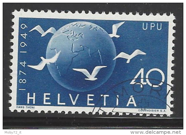 Svizzera - 1949 - Usato/used - UPU - Mi N. 524 - Officials