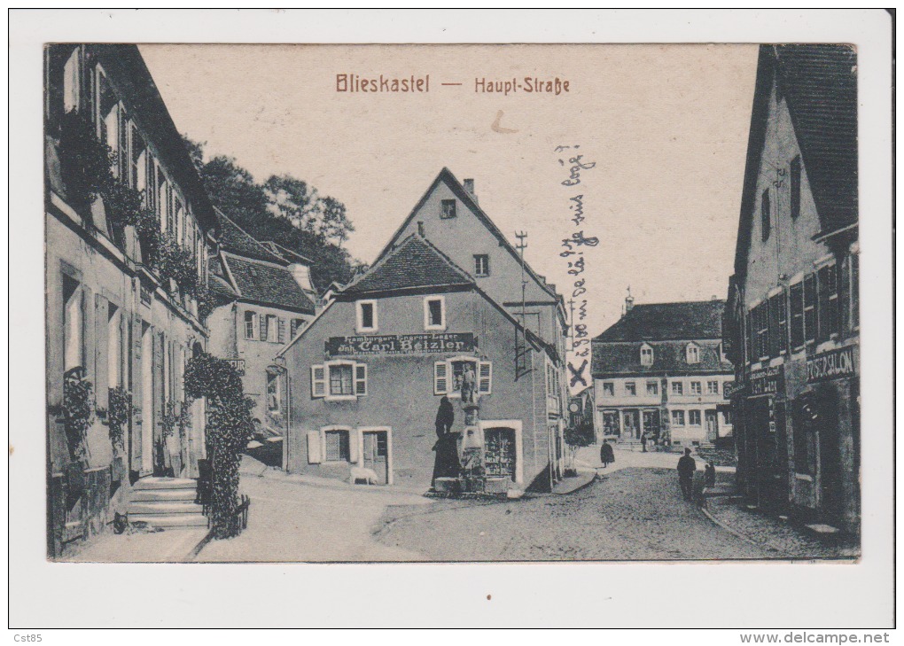 CPA - BLIESKASTEL - Haupt Strasse Strabe ------------ CARL BETZLER - Saarpfalz-Kreis