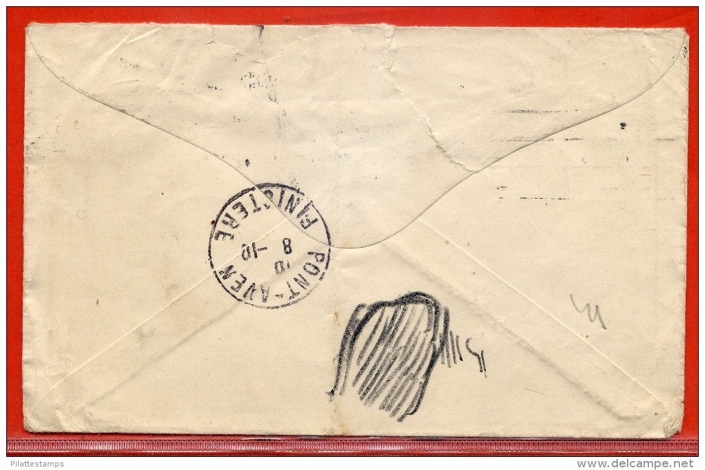 AUSTRALIE AFFRANCHISSEMENT MIXTE SUR LETTRE DE 1913 DE SYDNEY POUR PONT AVEN FRANCE - Briefe U. Dokumente