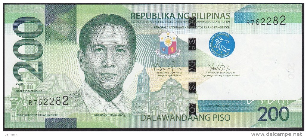 Philipphines 200 Piso 2010 P209 UNC - Filippine