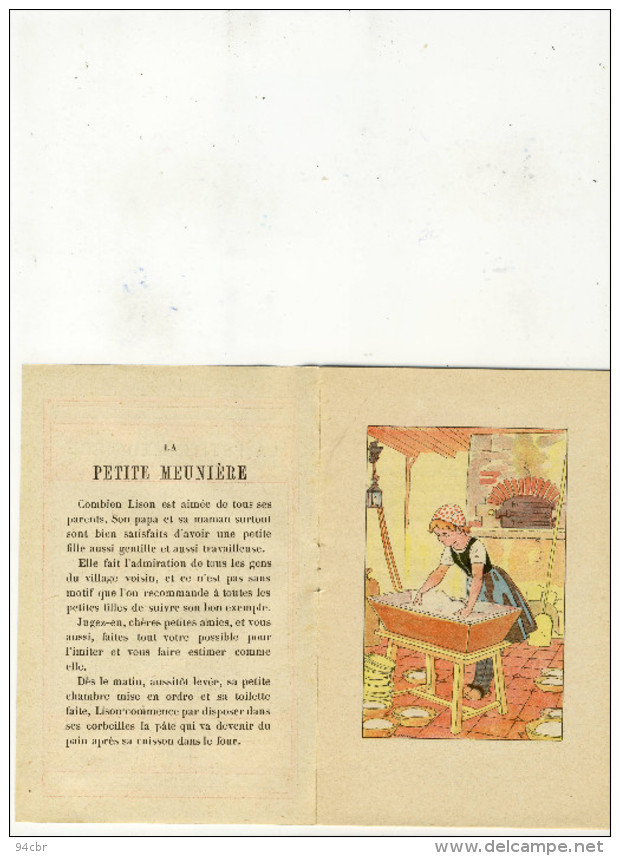 Petit Livre Publicitaire  Enfant 10x16.5(chocolat Lombart)la Petite Meuniere (b Vieux Papiers) - Reclame