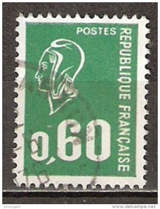 Timbre France Y&T N°1814 (13) Obl  Marianne De Béquet.  0 F.60 Vert. Cote 0,15 € - 1971-1976 Marianne Of Béquet