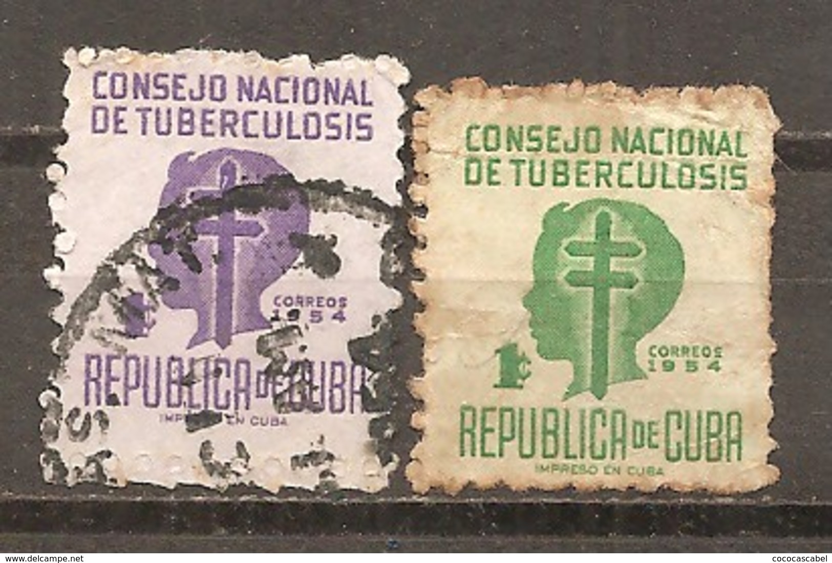 Cuba - Yvert  Beneficencia-20-21 (usado) (o) - Charity Issues