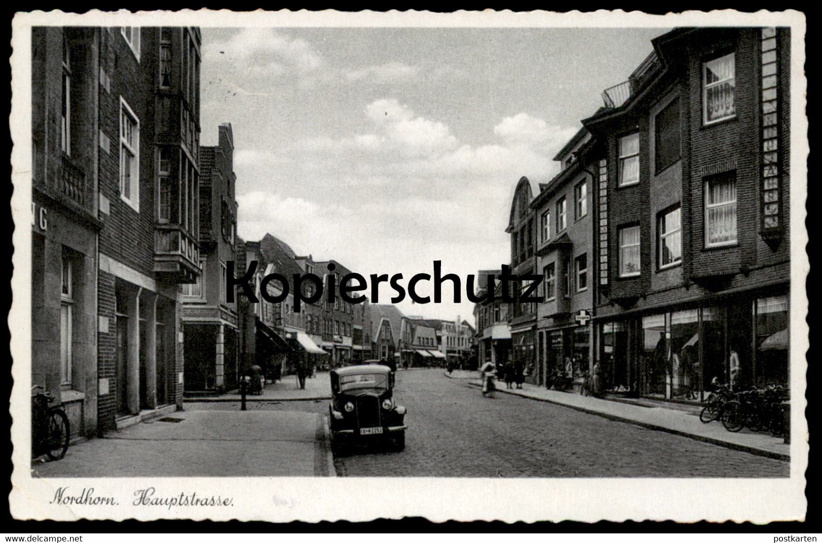 ALTE POSTKARTE NORDHORN HAUPTSTRASSE Ansichtskarte AK Cpa Postcard - Nordhorn