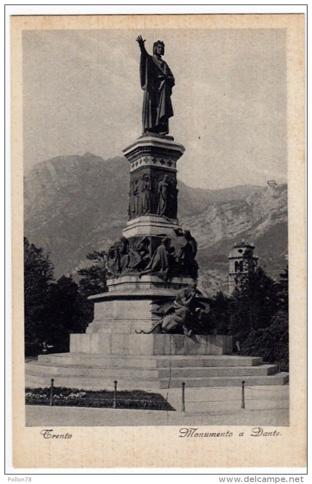 TRENTO - MONUMENTO A DANTE ALIGHIERI - Trento