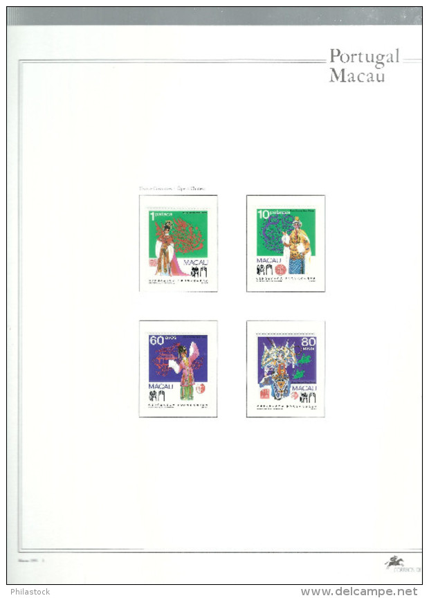 MACAO trés belle collection 1981/1992 tous ** en album  des Postes avec reliure