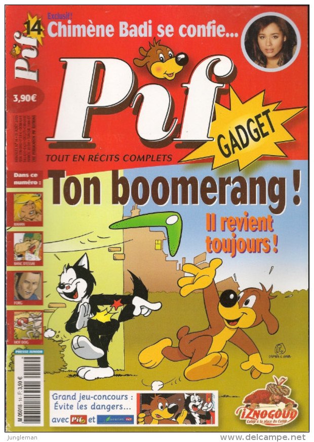 Pif Gadget N° 14 De Août 2005 - Avec Couik, Circus Story, Forg, Lobo Tommy, Placid & Muzo, Rahan, Cos & Mos. Revue En BE - Pif & Hercule