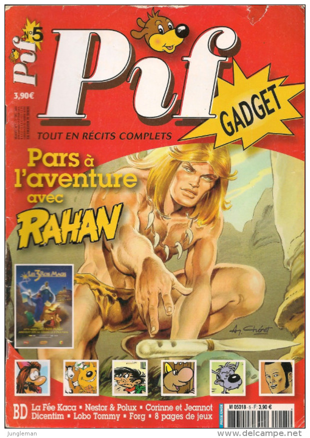 Pif Gadget N° 5 De Déc 2004 - Avec Les Robinsons, Dicentim, Lobo Tommy, Forg, Rahan, Kid Franky, Le Derby. Revue En BE - Pif & Hercule