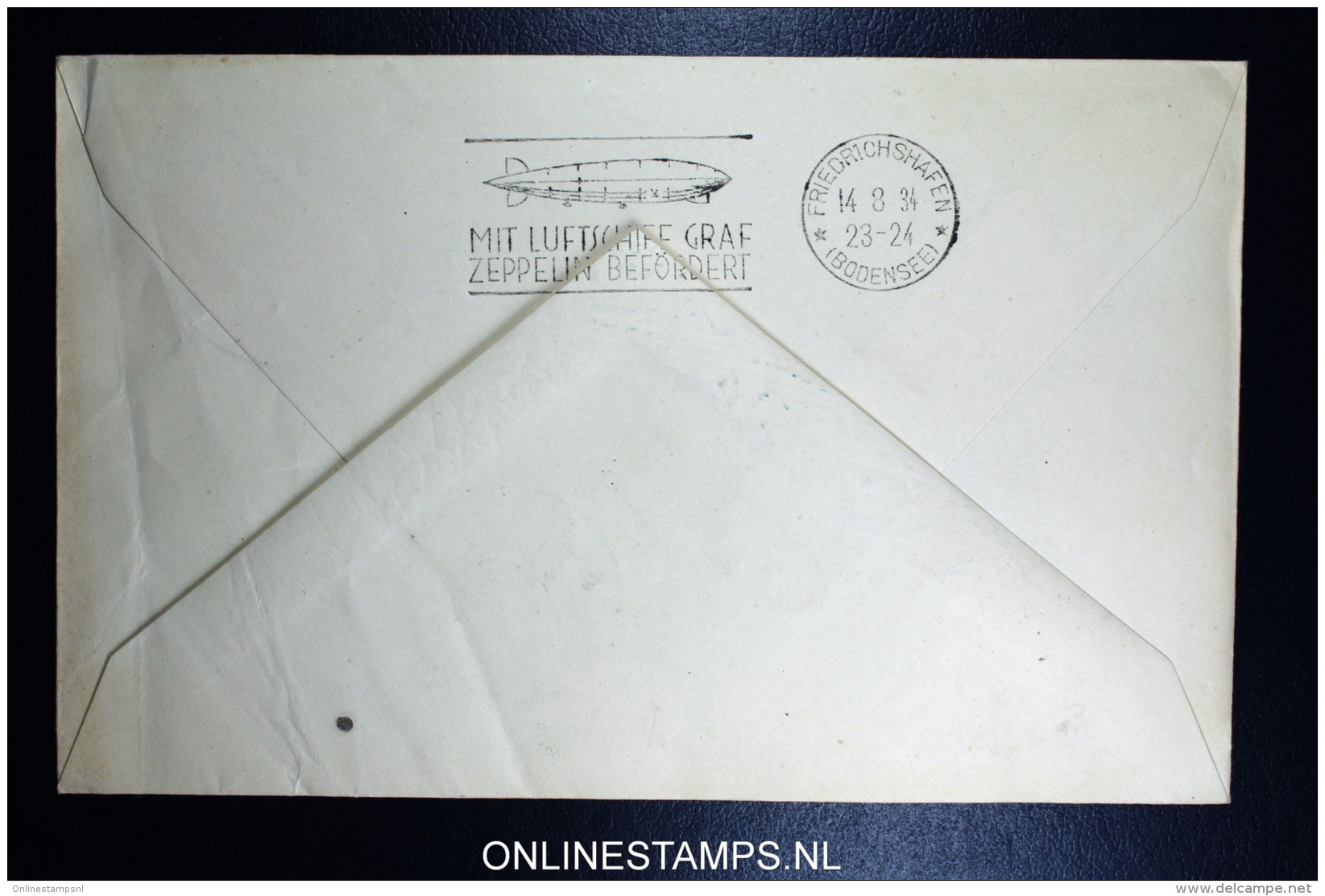 Graf Zeppelin 5. Sudamerikafahrt Sieger 261 A Cover Buenos Aires To Lorch - Luftpost