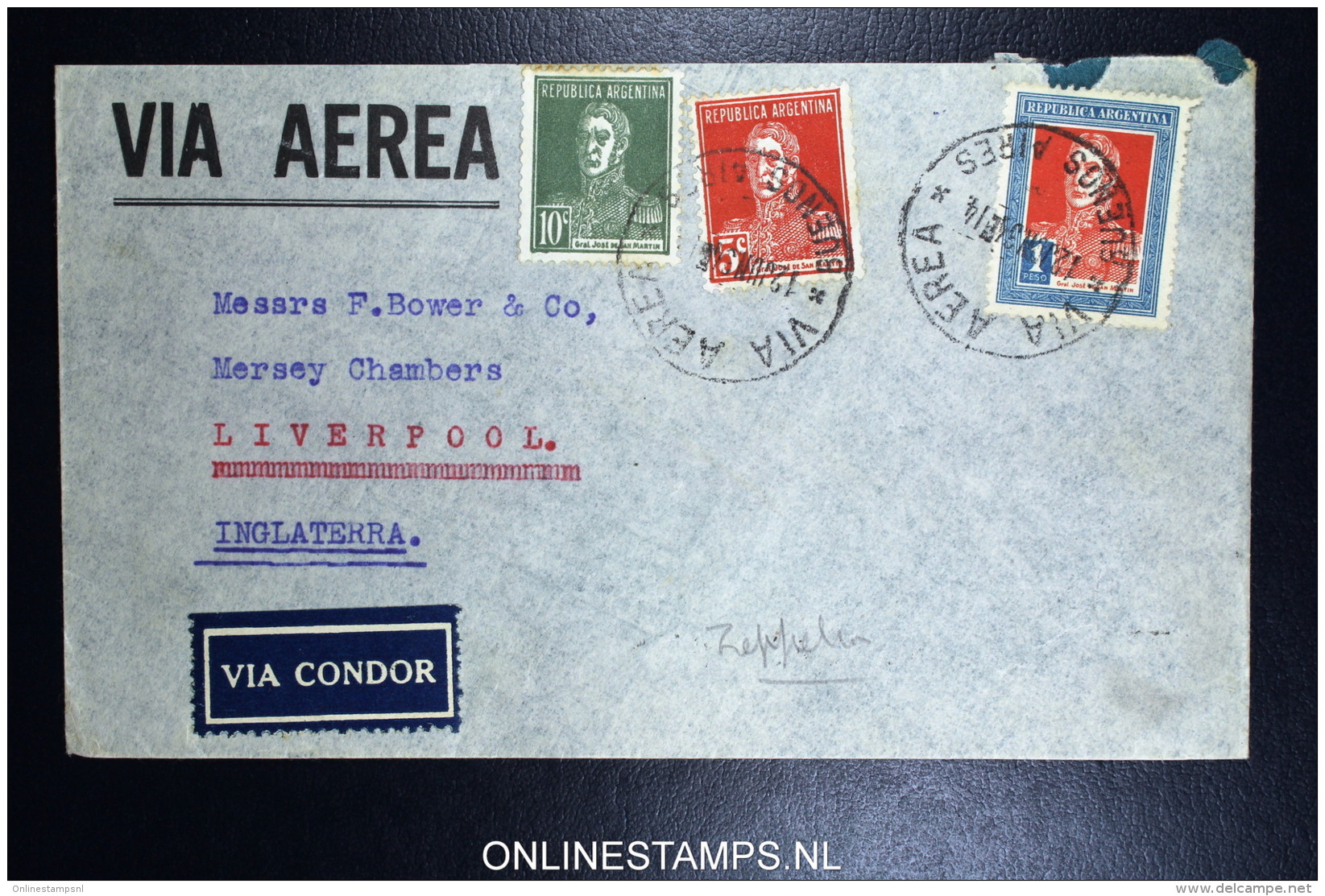 Graf Zeppelin 2. Sudamerikafahrt Sieger 252  Cover Buenos Aires To Liverpool - Luftpost