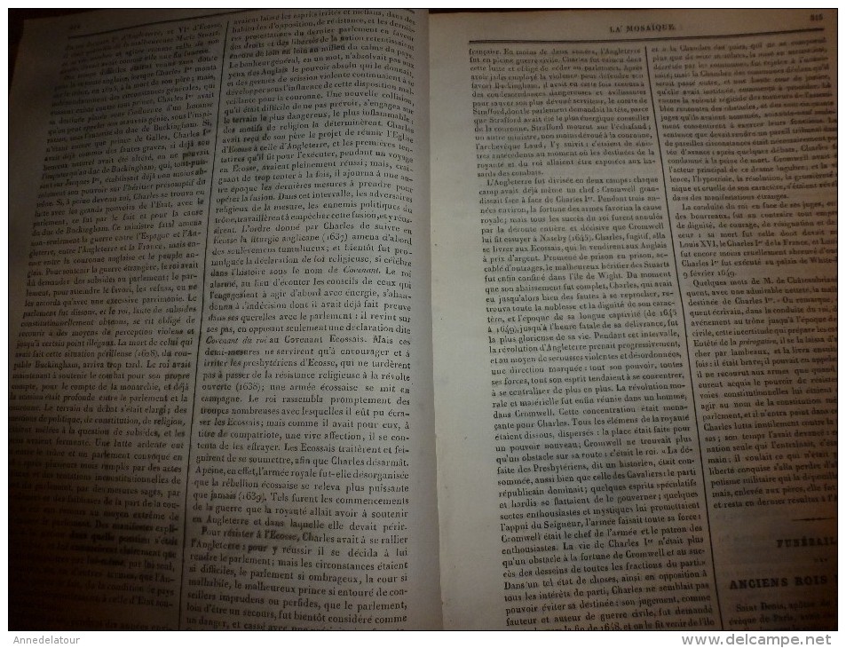 1835 LM : Great-Britain --->Charles 1er (Stuarts); Saint-Denis (texte Et Gravure);Deuil Pour Une Impératrice De Chine - Autres & Non Classés