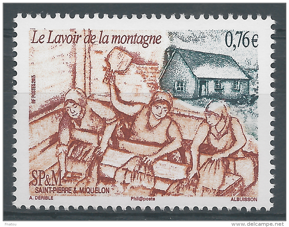 Saint Pierre And Miquelon, Lavoir, 2015, MNH VF - Nuovi