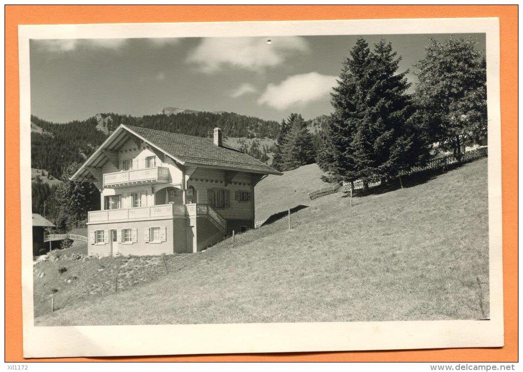 PCH-01  Carte-photo Chalet En été Région Villars Sur Ollon, Circulé, Trou épingle - Ollon