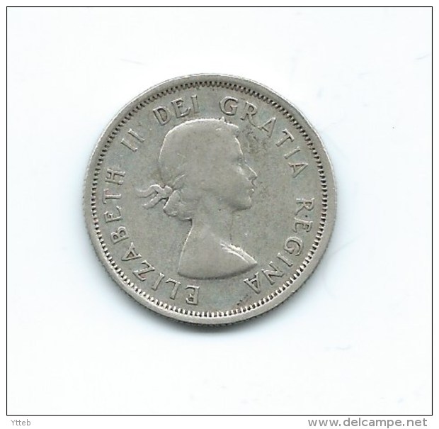 Canada - 25 Cents Argent - 1955 - Canada
