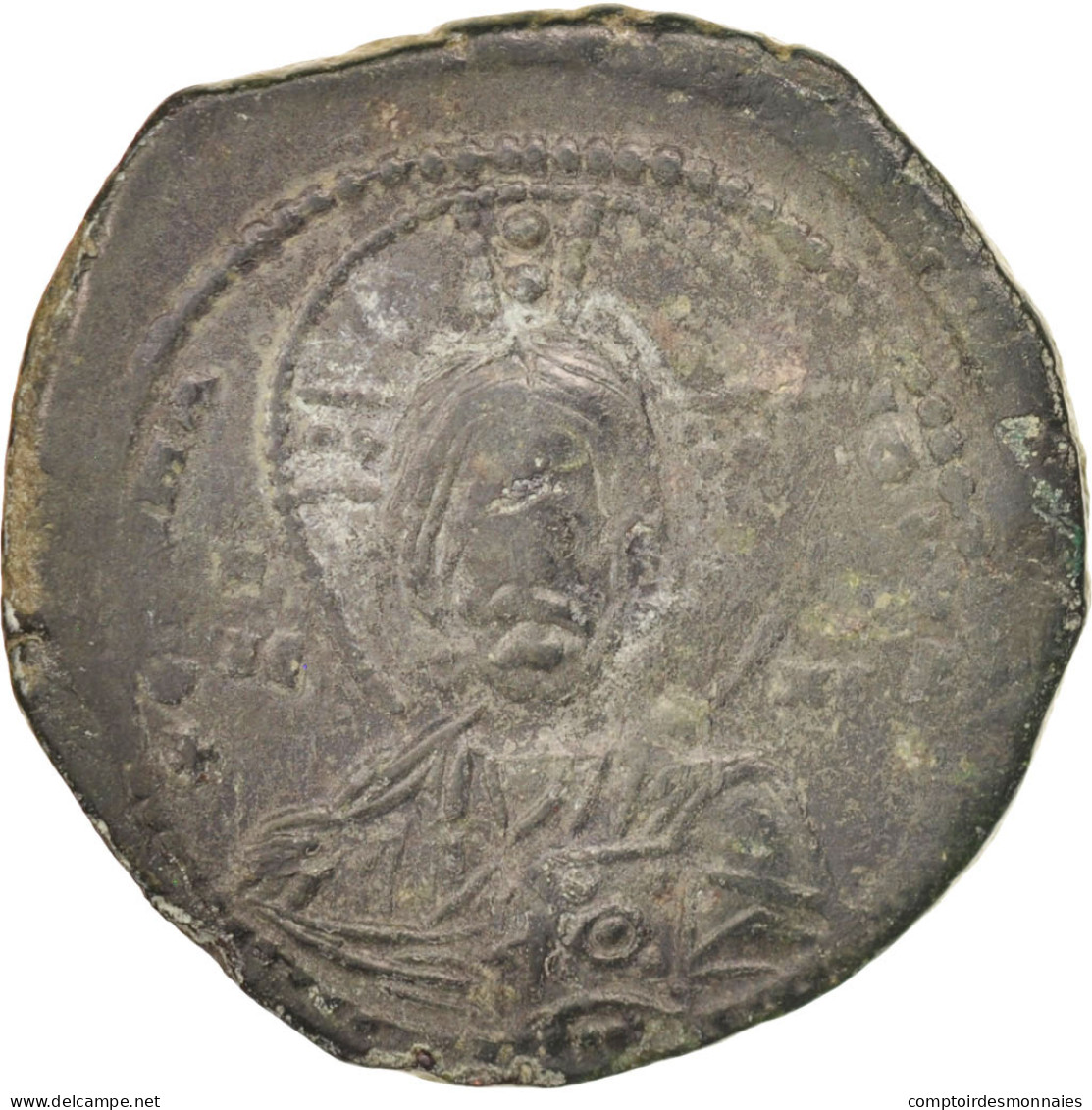 Monnaie, Basil II, Bulgaroktonos 976-1025, Follis, Constantinople, TTB, Bronze - Bizantine