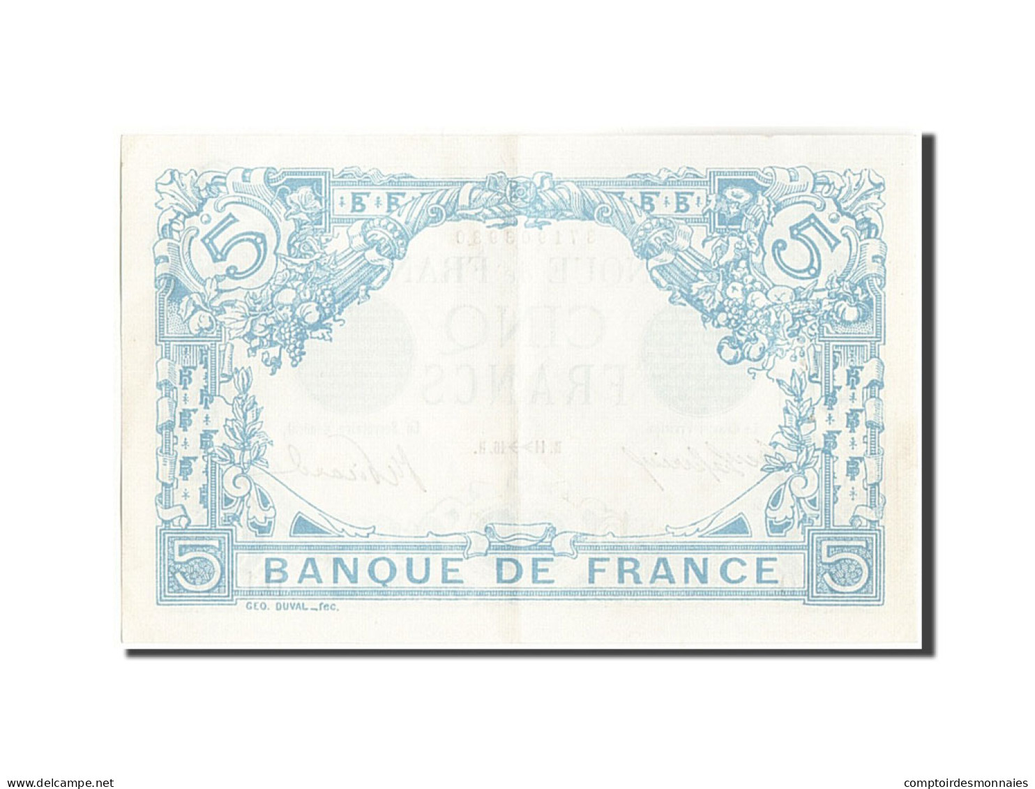 Billet, France, 5 Francs, 5 F 1912-1917 ''Bleu'', 1916, 1916-11-11, SUP+ - 5 F 1912-1917 ''Bleu''