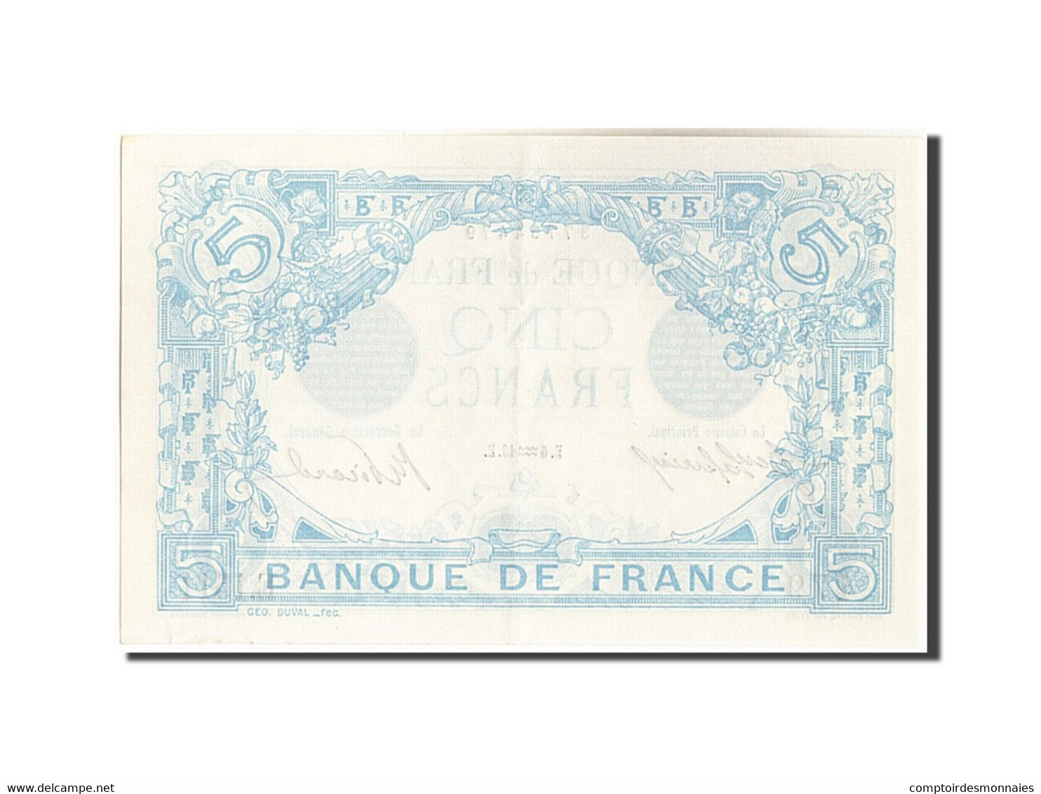 Billet, France, 5 Francs, 5 F 1912-1917 ''Bleu'', 1913, 1913-01-06, SPL - 5 F 1912-1917 ''Bleu''