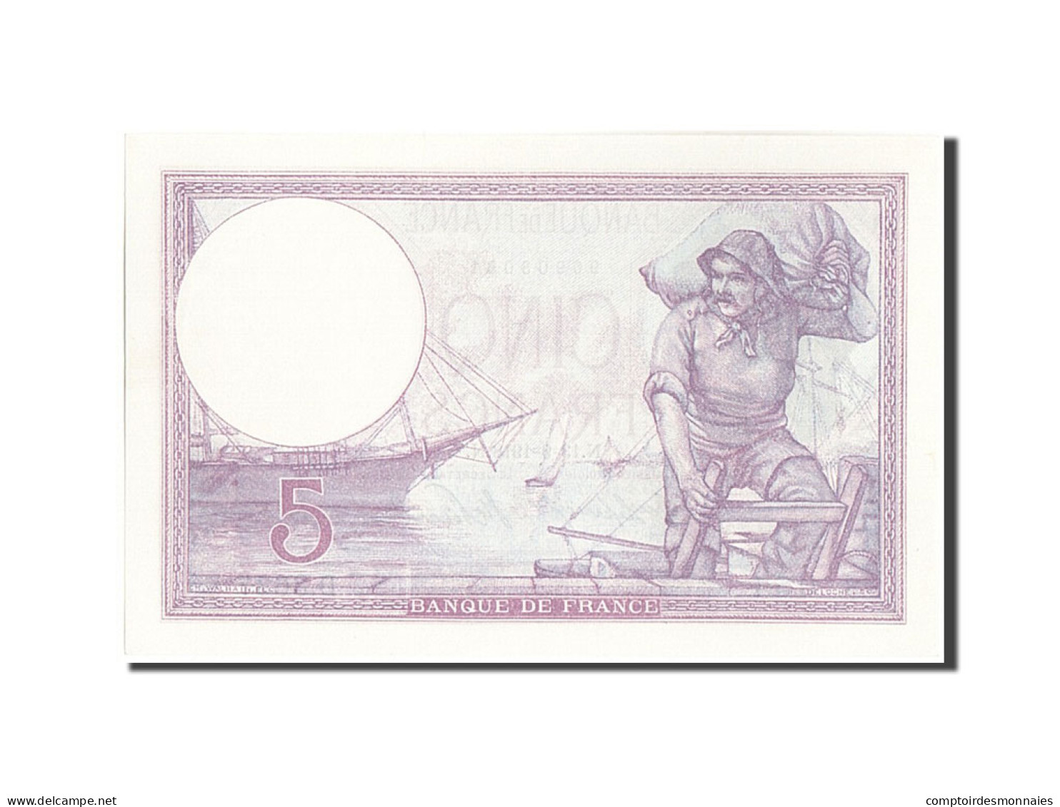 Billet, France, 5 Francs, 5 F 1917-1940 ''Violet'', 1918, 1918-09-13, SPL+ - 5 F 1917-1940 ''Violet''