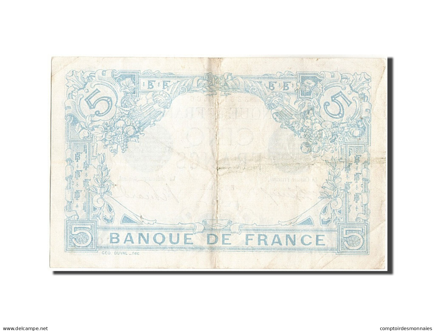 Billet, France, 5 Francs, 5 F 1912-1917 ''Bleu'', 1915, 1915-12-03, TTB+ - 5 F 1912-1917 ''Bleu''