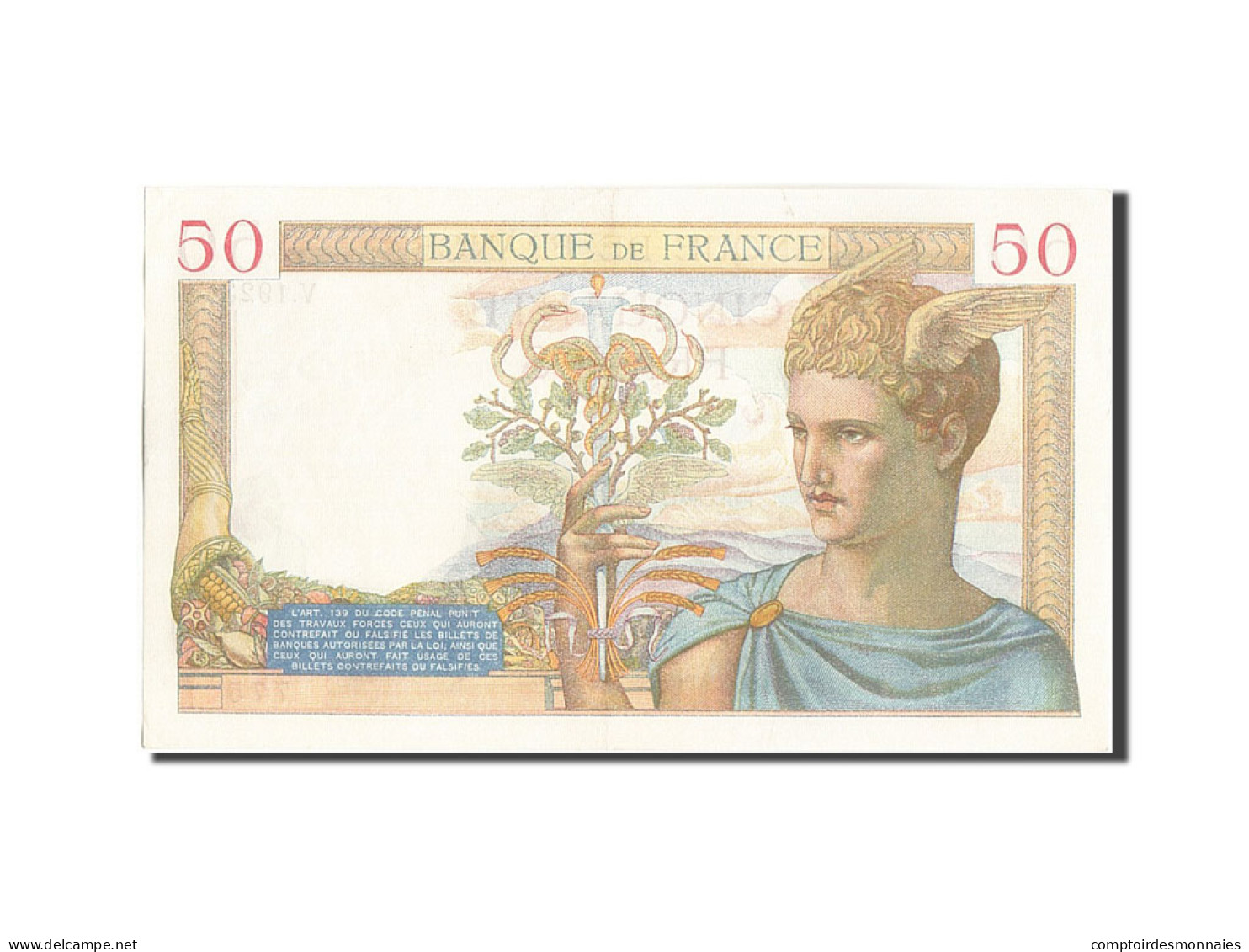 Billet, France, 50 Francs, 50 F 1934-1940 ''Cérès'', 1935, 1935-06-06, SUP+ - 50 F 1934-1940 ''Cérès''