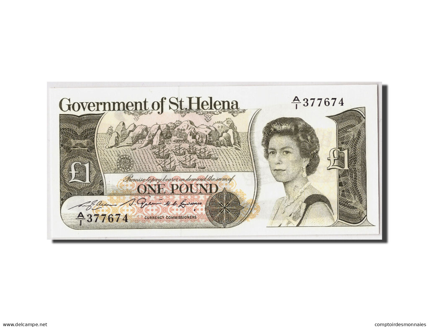 Billet, Saint Helena, 1 Pound, Undated (1981), KM:9a, NEUF - Saint Helena Island