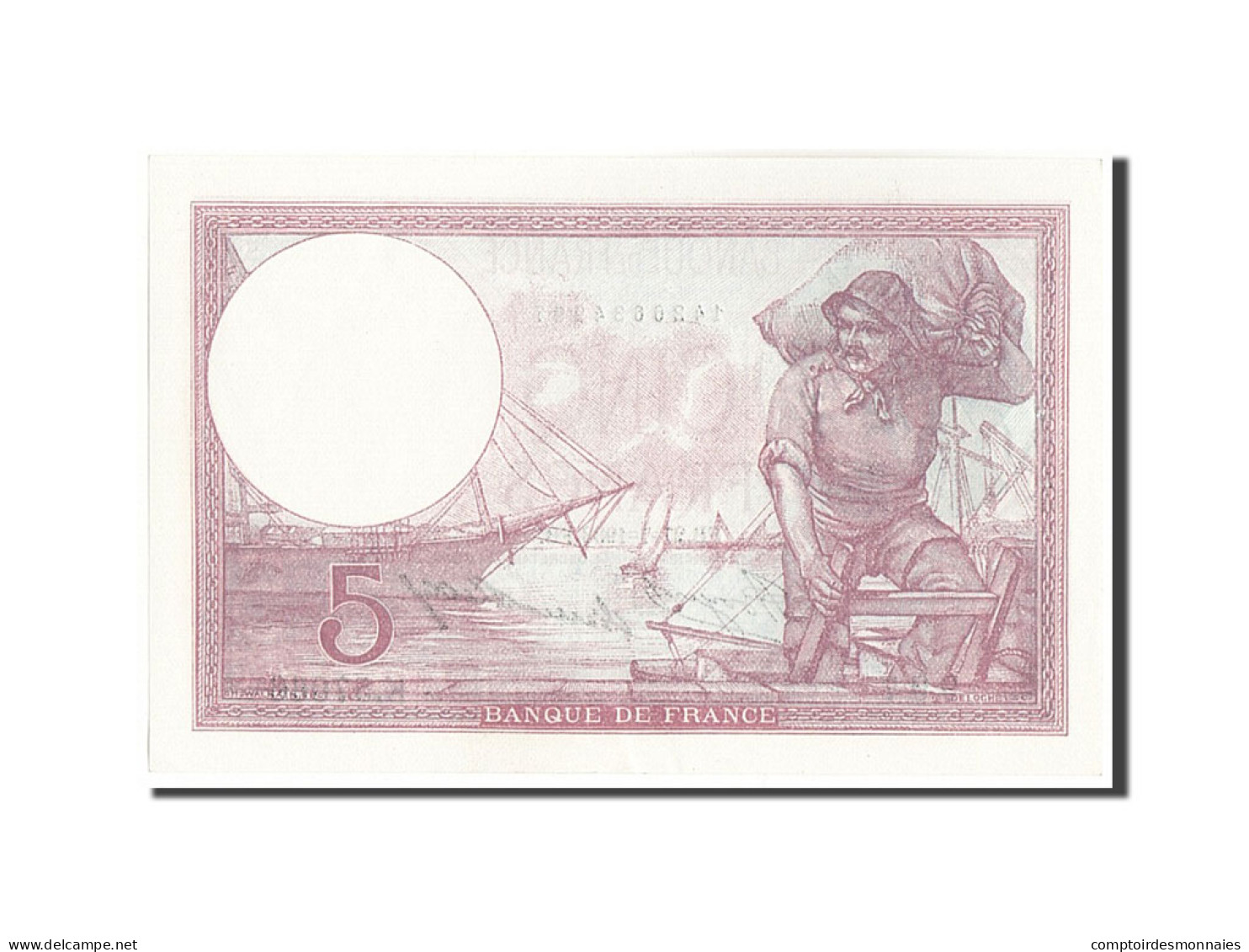 Billet, France, 5 Francs, 5 F 1917-1940 ''Violet'', 1933, 1933-07-27, SUP+ - 5 F 1917-1940 ''Violet''