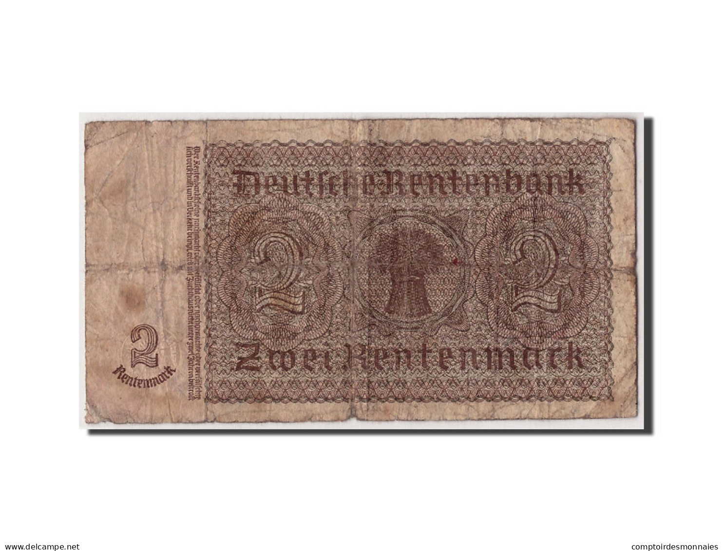 Billet, Allemagne, 2 Rentenmark, 1937, 1937-01-30, KM:174b, B - 2 Rentenmark