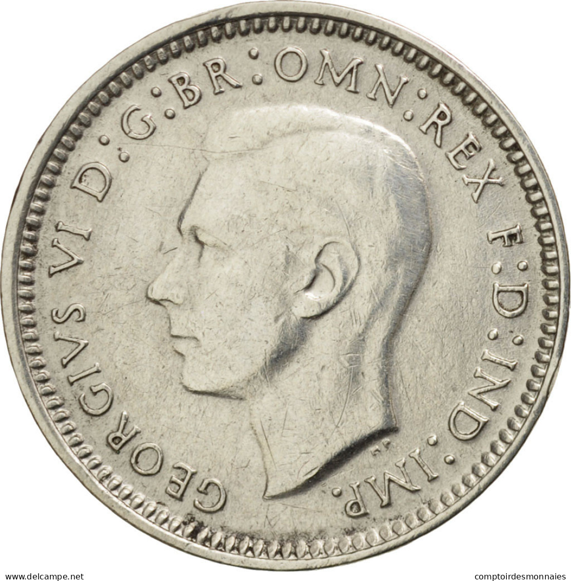 Monnaie, Australie, George VI, Threepence, 1943, TTB+, Argent, KM:37 - Threepence