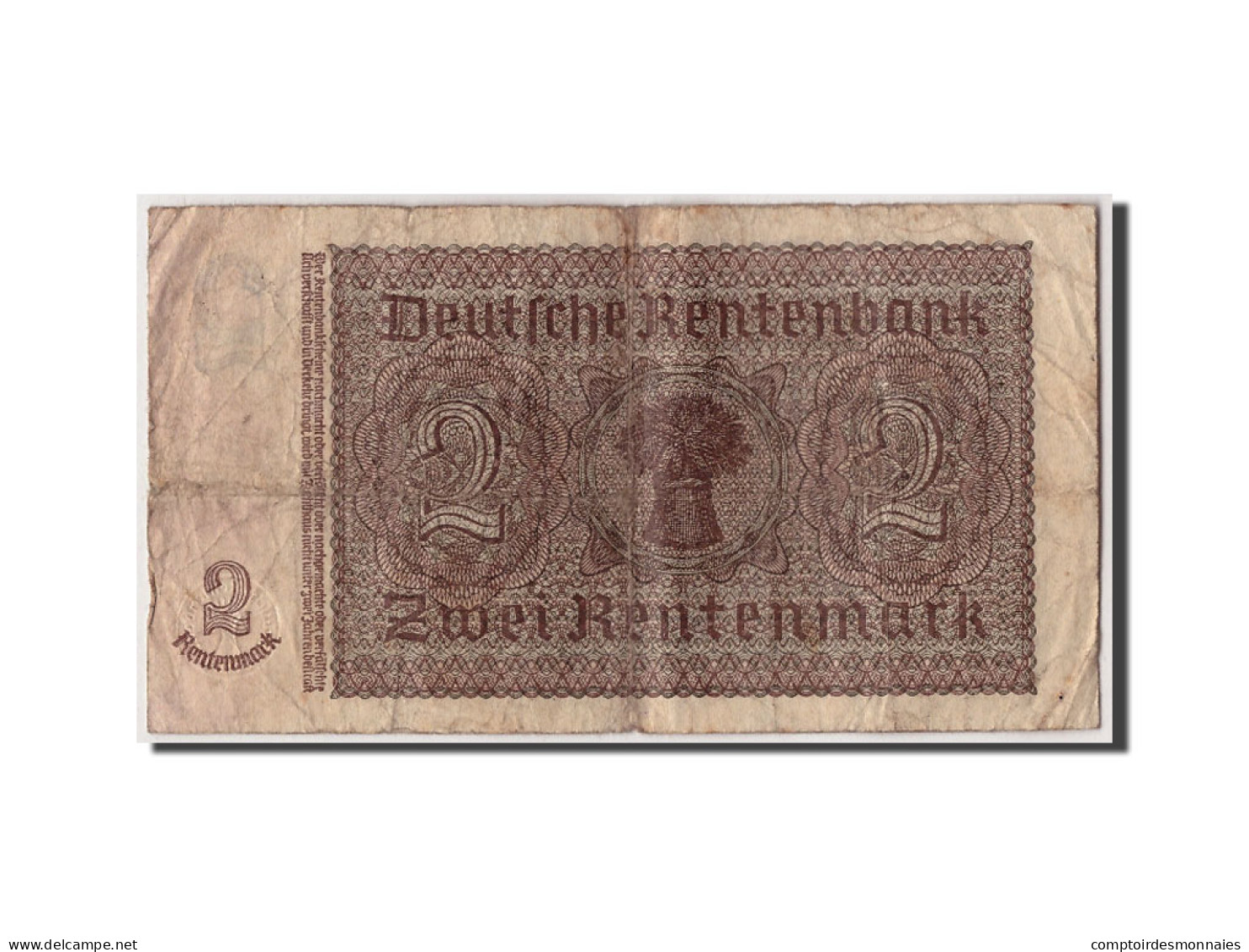 Billet, Allemagne, 2 Rentenmark, 1937, 1937-01-30, KM:174b, B+ - 2 Rentenmark