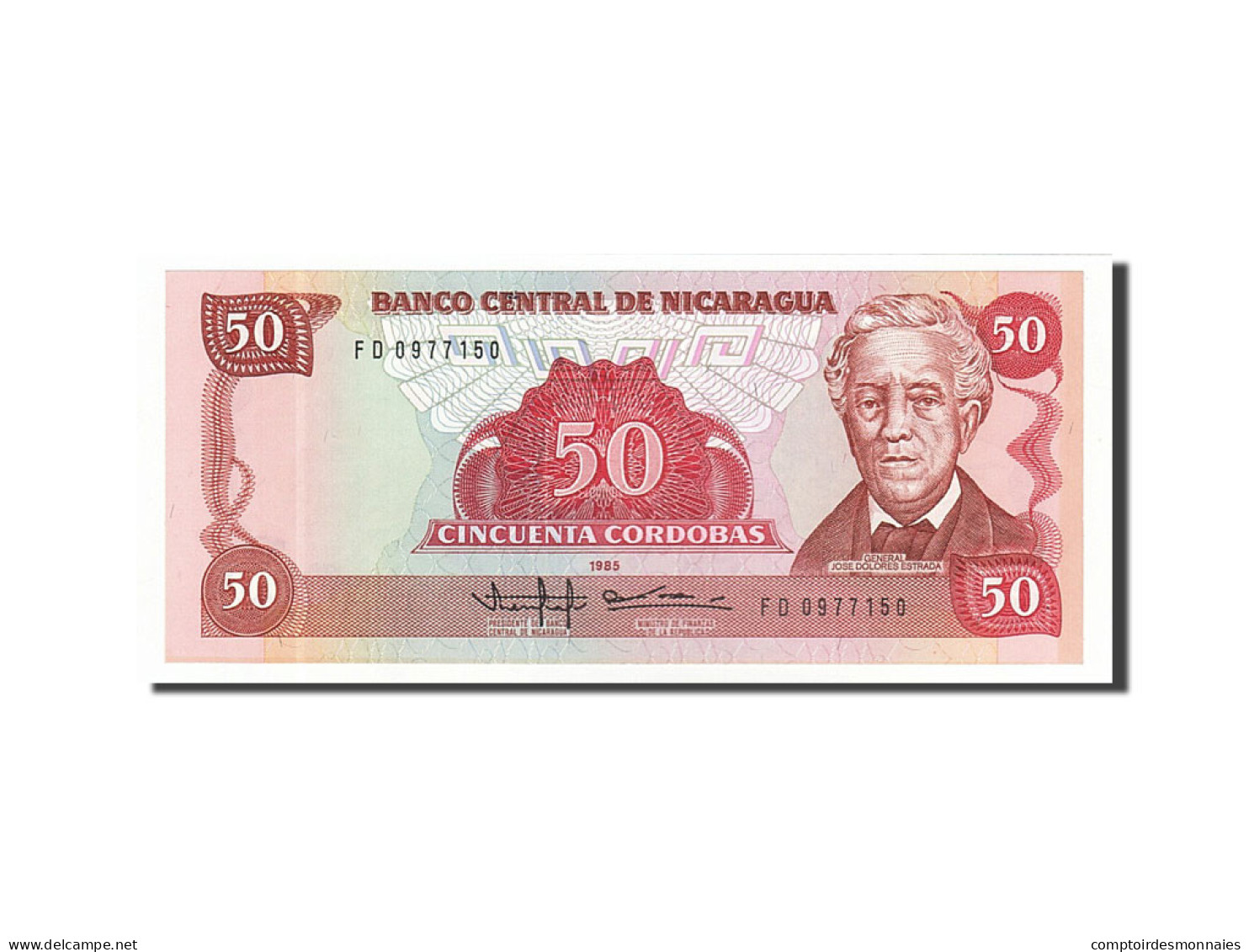 Billet, Nicaragua, 50 Cordobas, 1985, 1985, KM:153, NEUF - Nicaragua