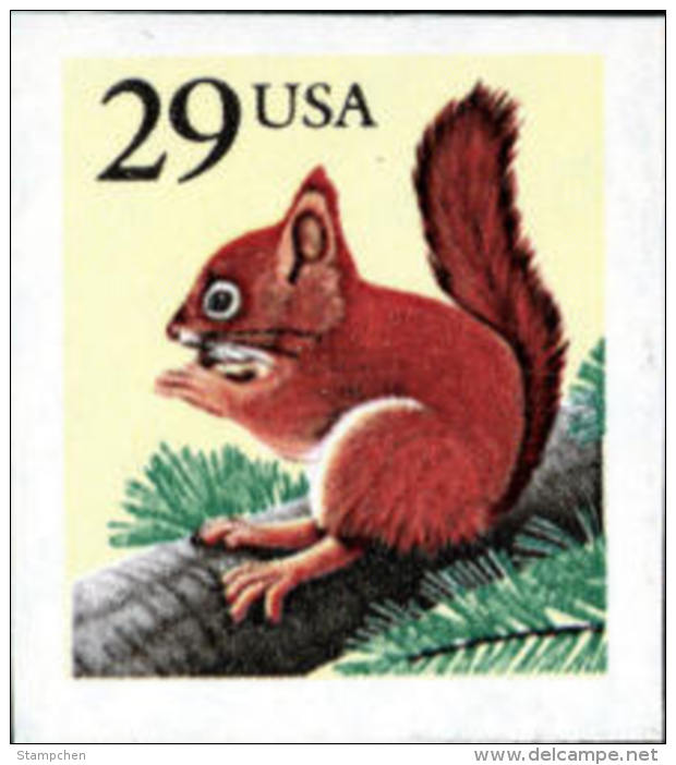 USA 1993 Red Squirrel ATM Stamp Sc#2489 Post - Rodents