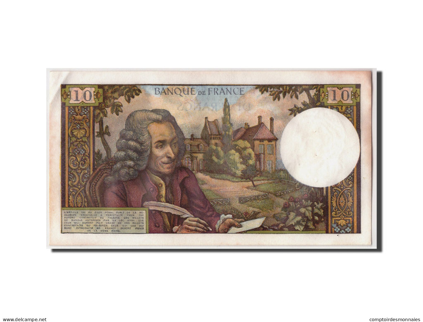 Billet, France, 10 Francs, 10 F 1963-1973 ''Voltaire'', 1967, 1967-01-05, TTB+ - 10 F 1963-1973 ''Voltaire''