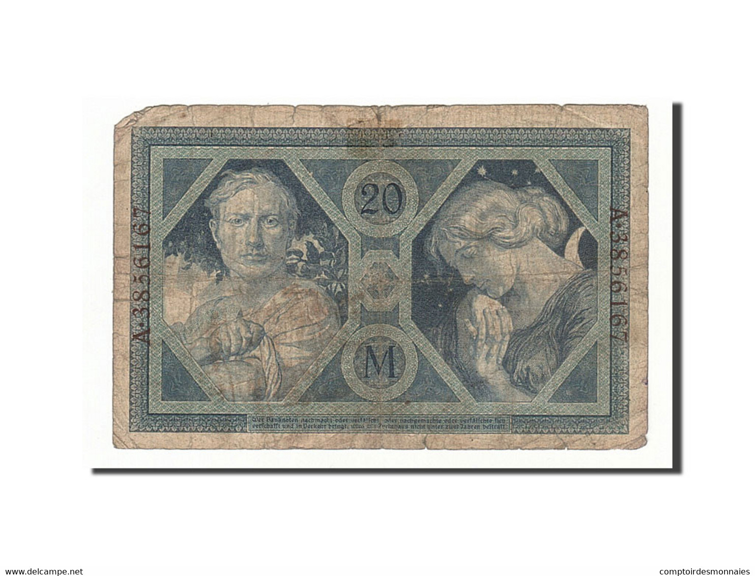 Billet, Allemagne, 20 Mark, 1915-1919, 1915-11-04, KM:63, B - 20 Mark