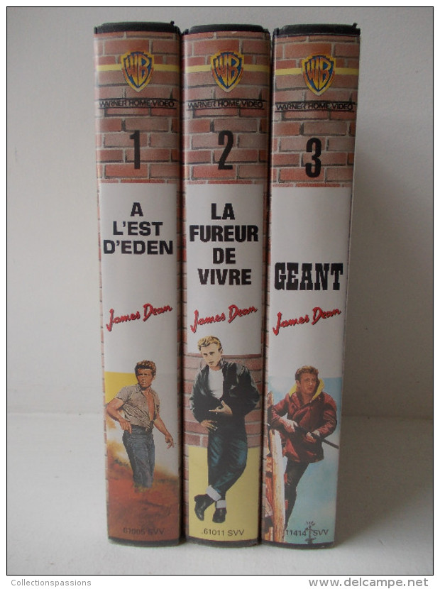 Cassette Vidéo VHS - L'intégrale De James Dean - Lot De 3 Cassettes - - Action, Adventure